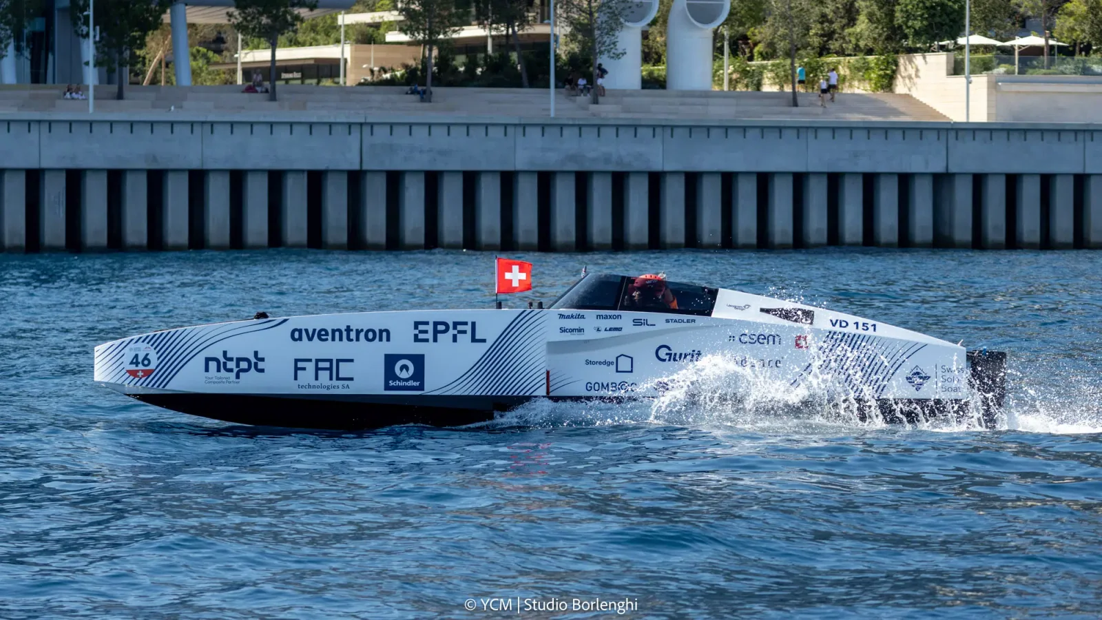 Prototyp łodzi klasy Energy podczas Monaco Energy Boat Challenge 2026