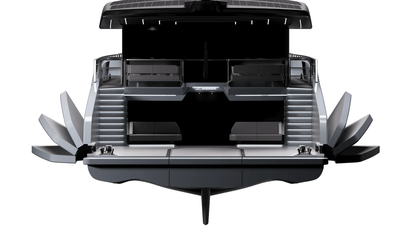 Oficjalny rendering 42-metrowego hybrydowego superjachtu GX42