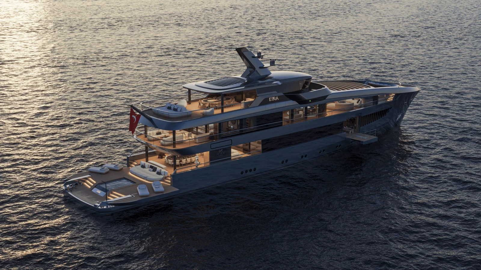 RMK Yachts Arcane Era w oficjalnym renderingu zewnętrznym projektu