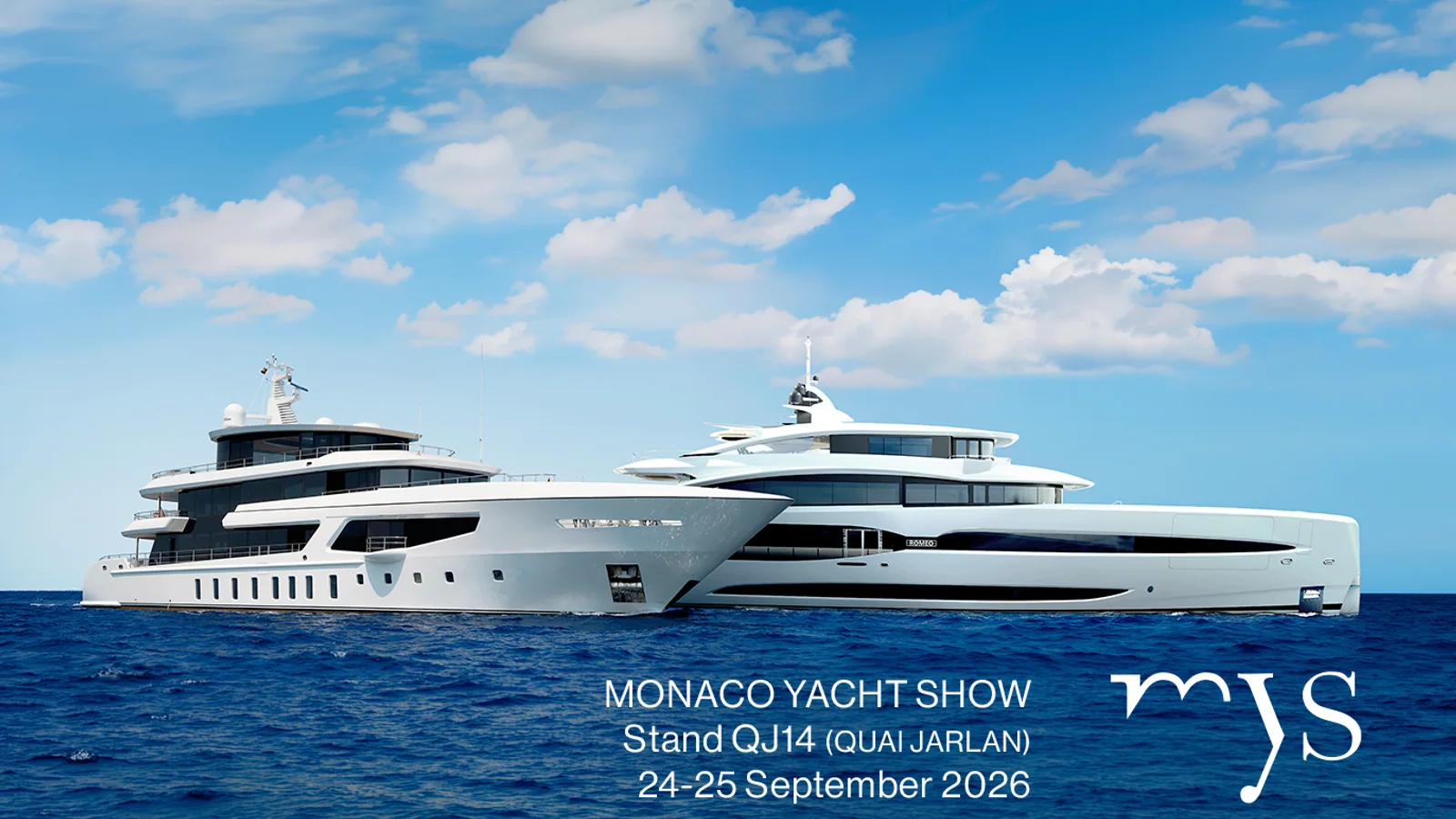 Oficjalny obraz Romeo Marine do prezentacji Monaco Yacht Show 2026