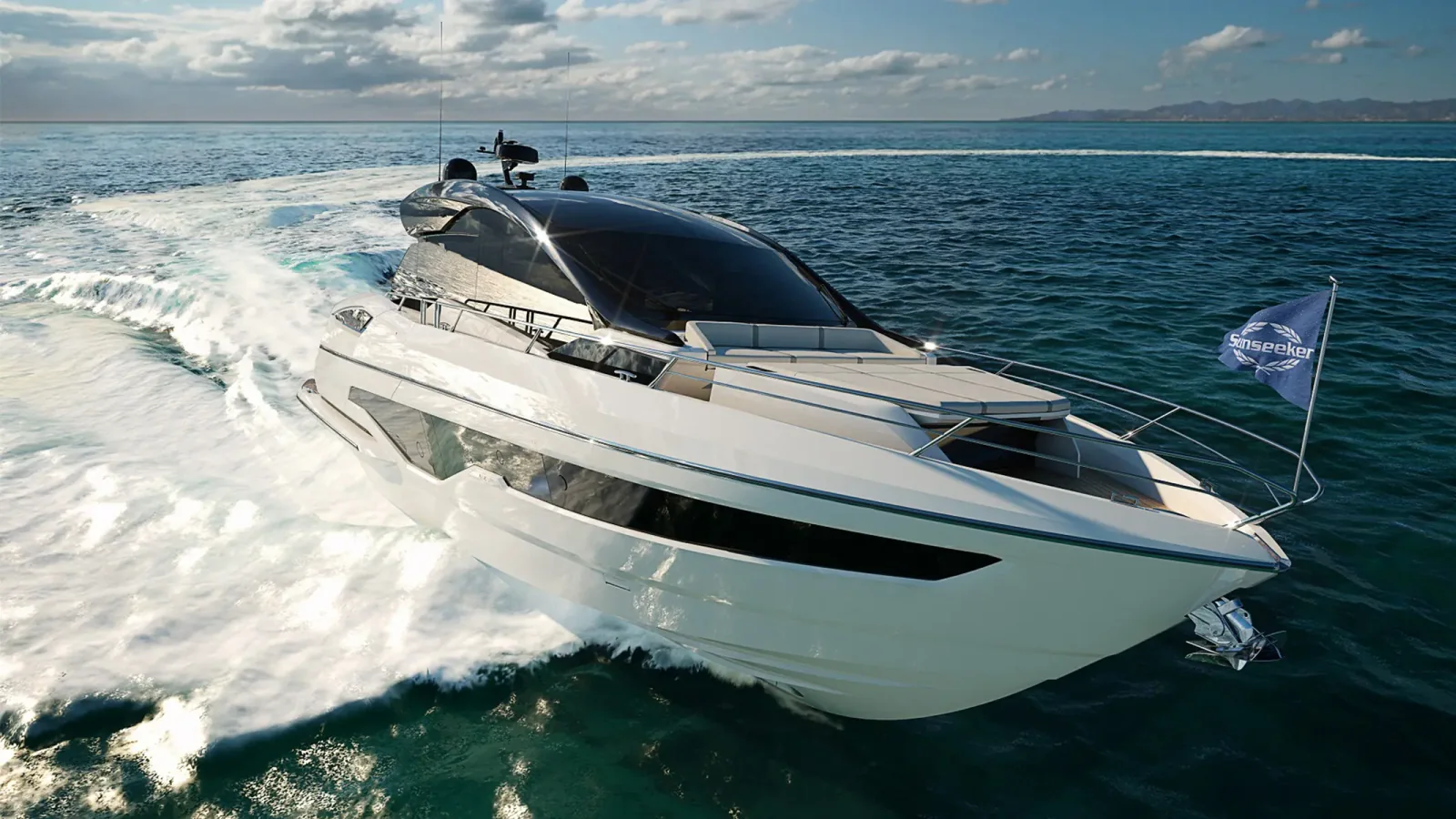 Sunseeker Predator 55 w oficjalnym kadrze producenta pokazującym sportowy profil modelu